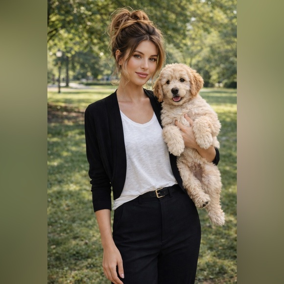 Ronni Nicole Sweaters - Black Shrug Sweater